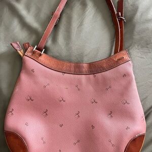 Petusco vintage Pink Leather Shoulder Bag